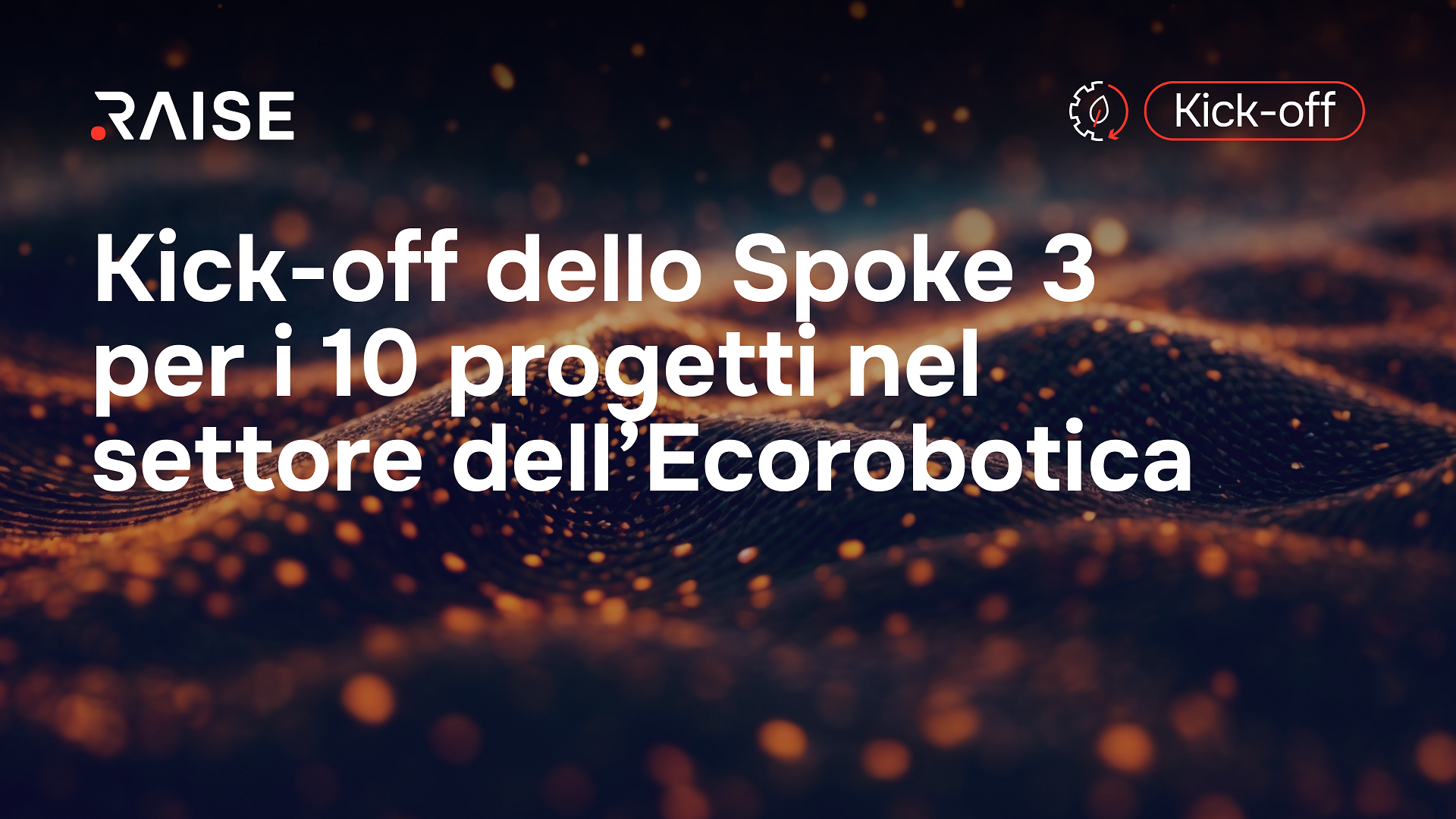 Bando IIT per RAISE da 14 milioni: oggi l’avvio dei 10 progetti sviluppati da 40 aziende nel settore dell'Ecorobotica