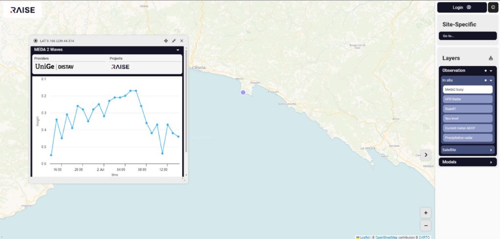 Ecosistema RAISE - Le prime interfacce degli strumenti digitali di gestione dei dati ambientali da ETT per lo spoke 3 di RAISE