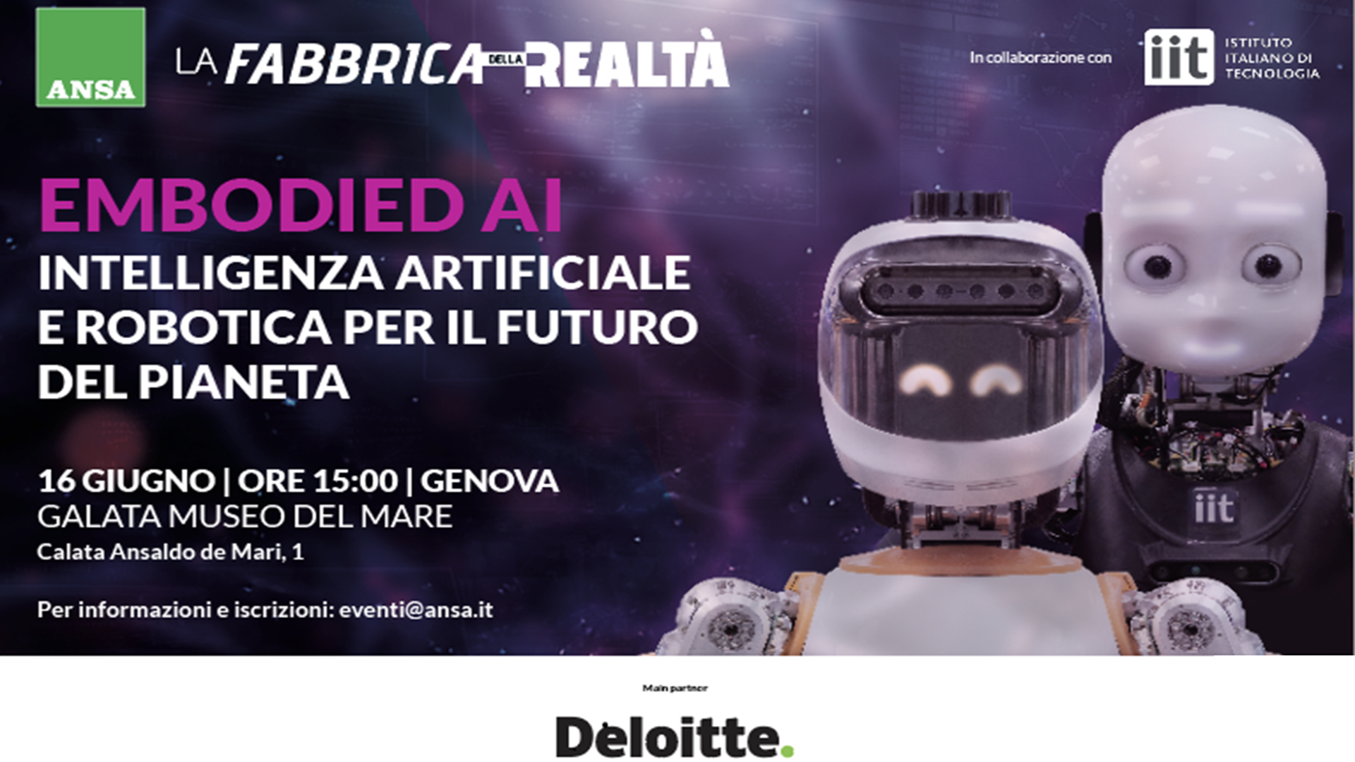 RAISE at the conference “Embodied AI: artificial intelligence and robotics for the future of the planet”