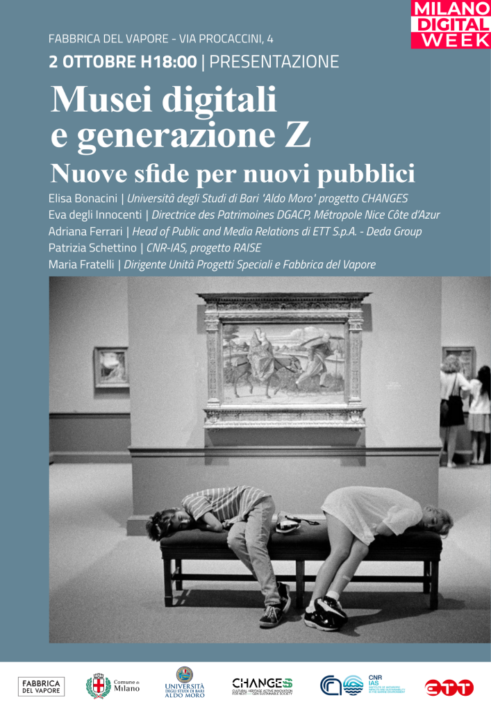 Musei digitali e generazione Z, un'occasione di dialogo tra RAISE e CHANGES alla Digital Week di Milano