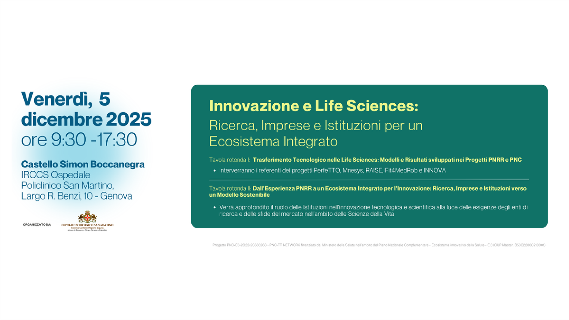 Innovazione Integrata nelle Life Sciences