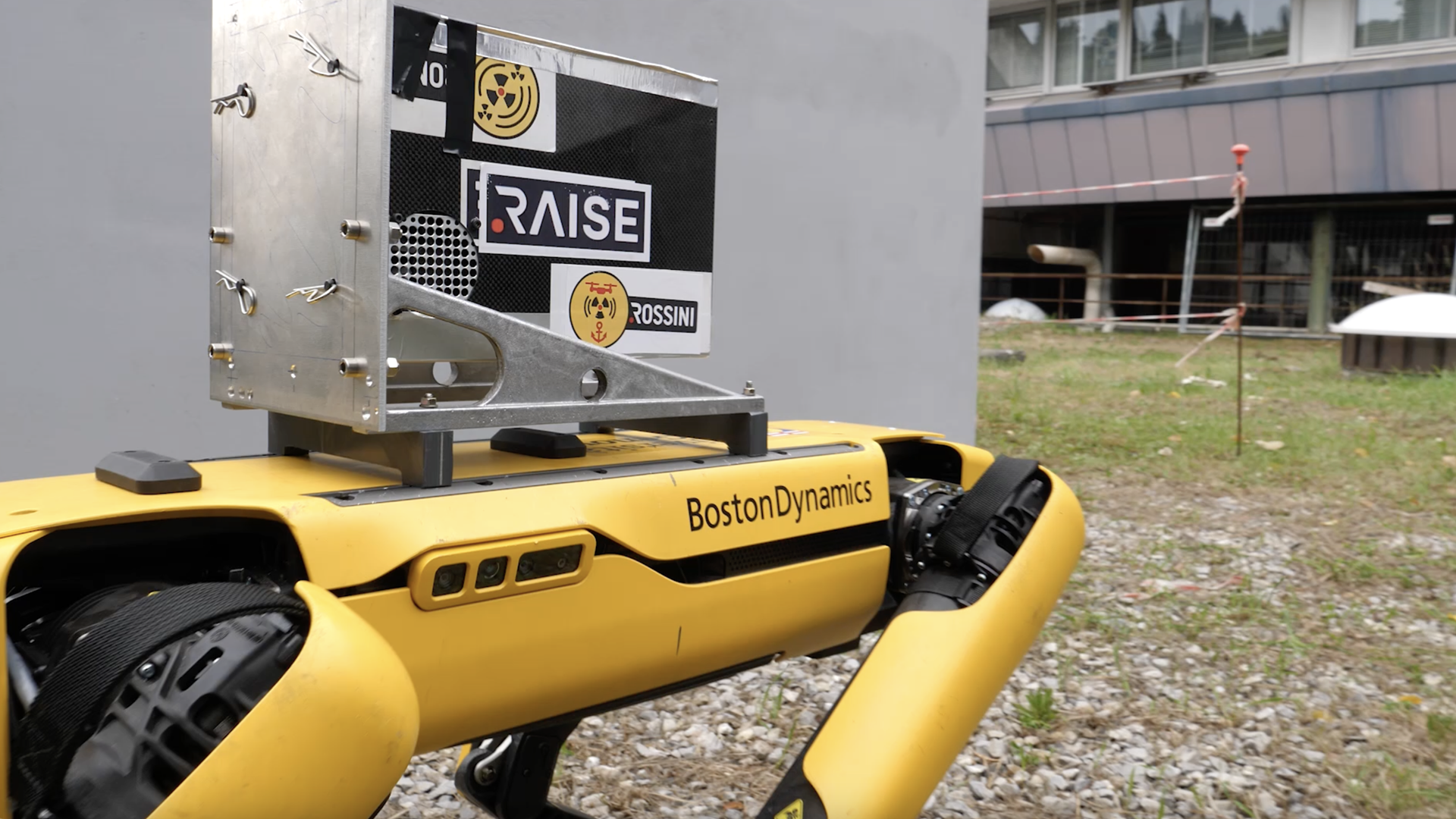 Rossini project: aerial and quadruped robots for the identification and measurement of radioactive sources