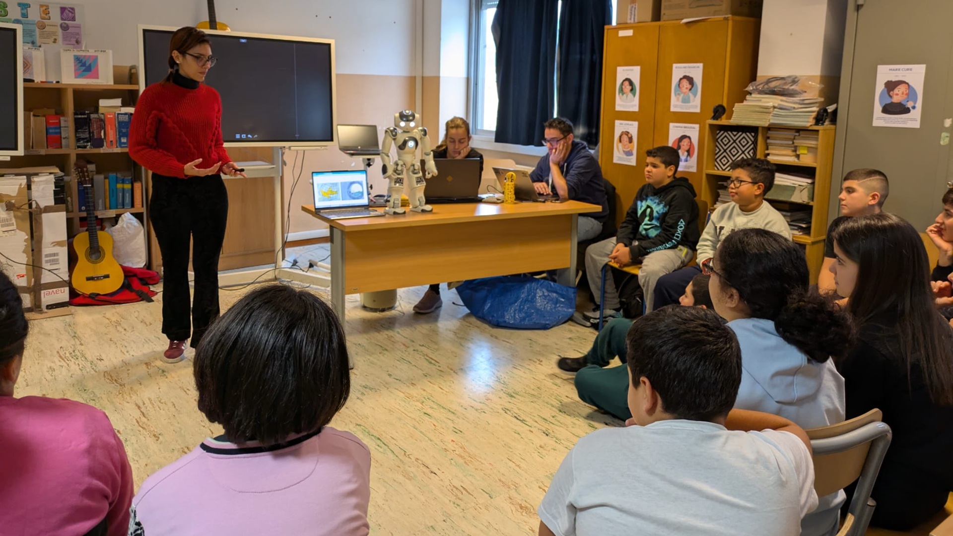 Spoke 1 goes to schools