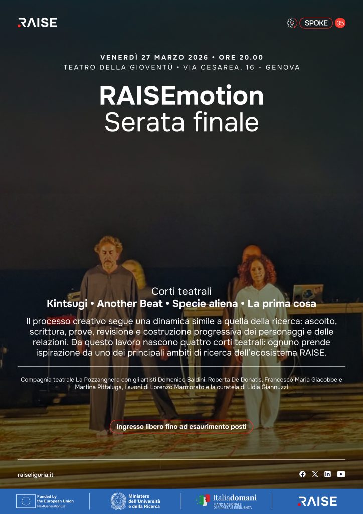 Corti Teatrali - RAISE A TEATRO - 27 marzo 2026 - Genova