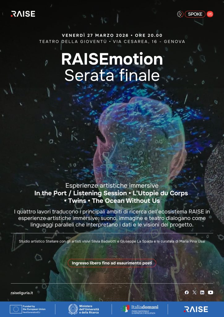 Esperienze Immersive - RAISE A TEATRO - 27 marzo 2026 - Genova