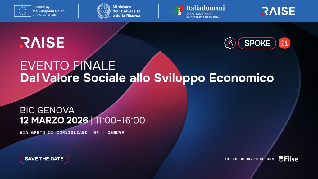 RAISE Spoke 1 - Evento Finale - 12 marzo 2026