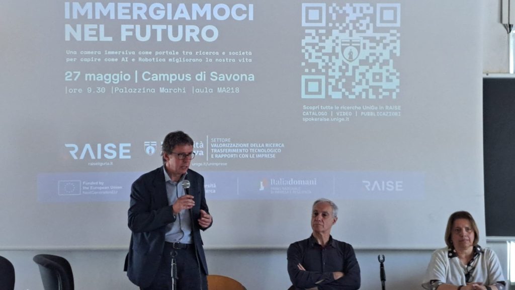 Immergiamoci nel futuro: presentazione della camera immersiva di RAISE al Campus Universitario di Savona